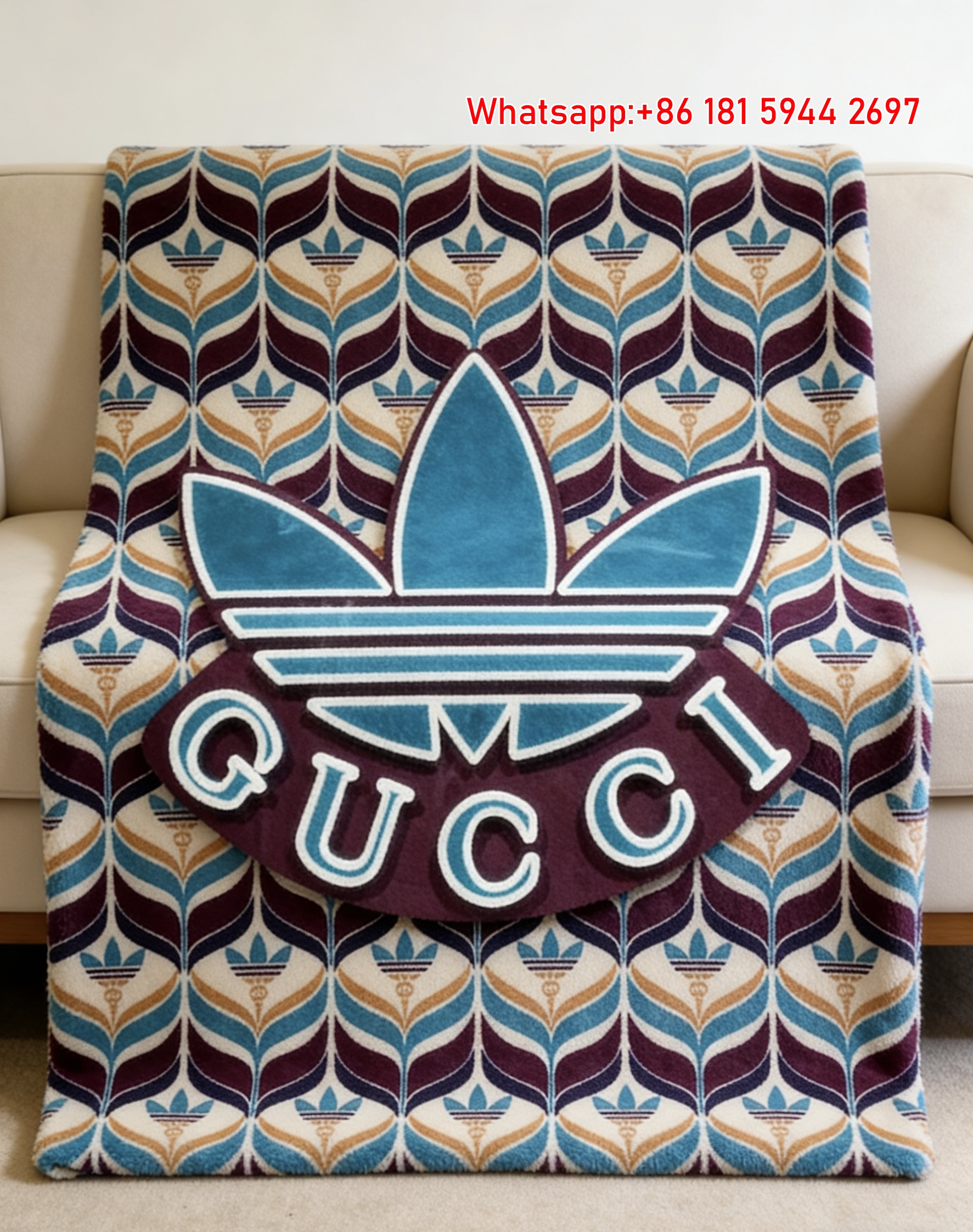 adidas x Gucci Trefoil Throw Blankets IMG_2974
